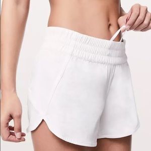 Lululemon White Tracker Short